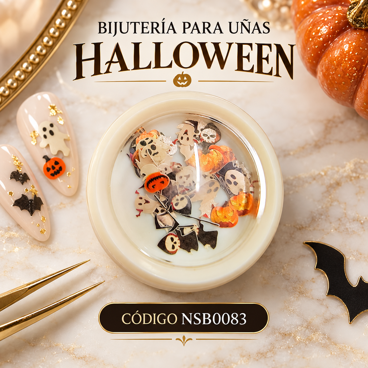 Spiral Bisutería Decorativa para Uñas Halloween – NSB0083
