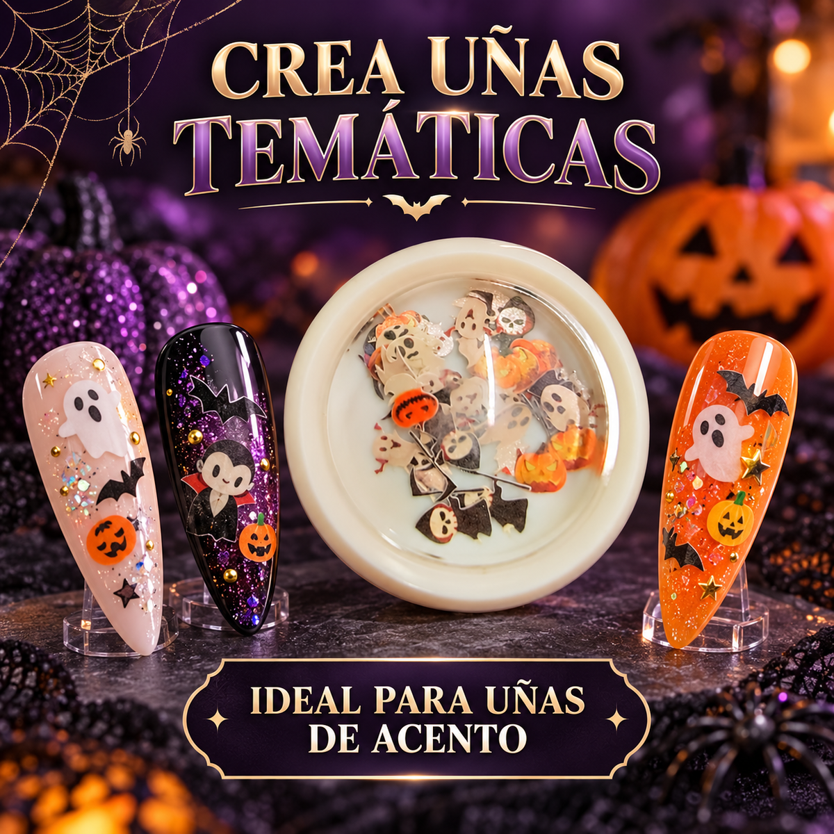 Spiral Bisutería Decorativa para Uñas Halloween – NSB0083