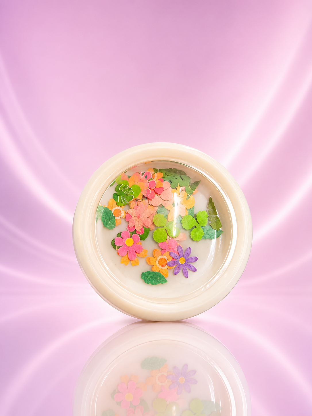 Spiral Confeti Floral 3D para Uñas Multicolor NSB0089