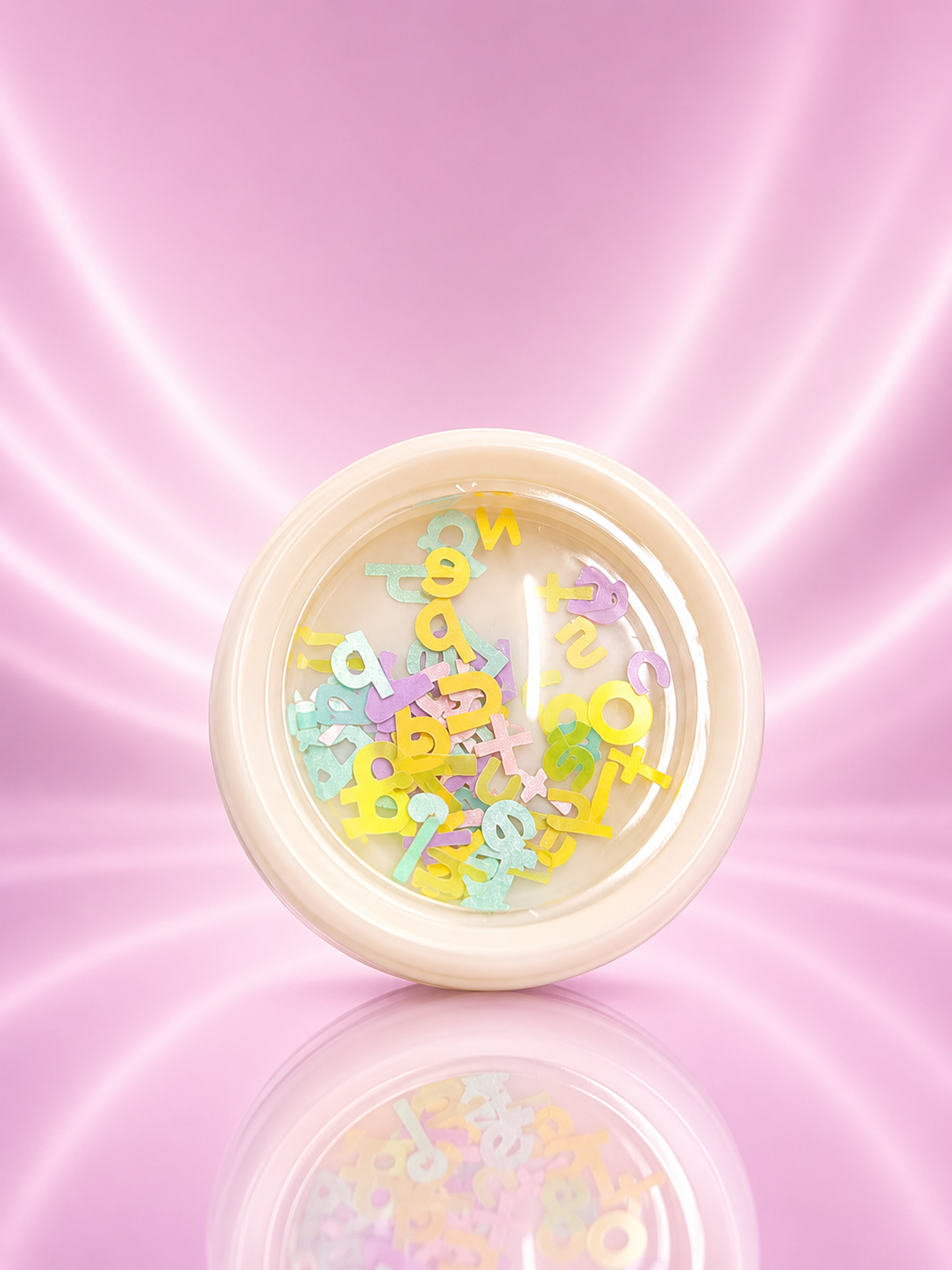 Spiral Confeti de Números para Uñas Multicolor NSB0092