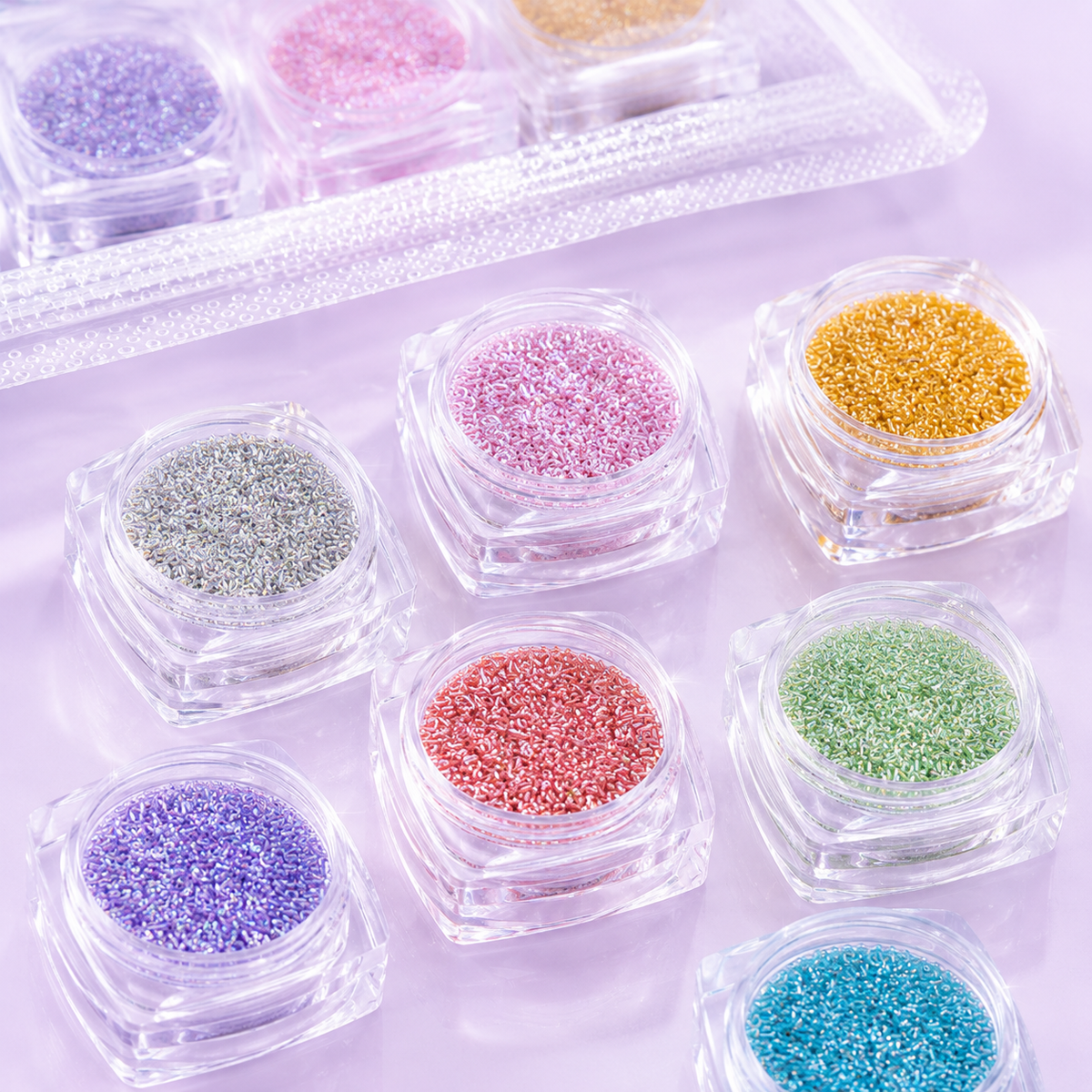 Spiral Glitter Holográfico para Uñas 12 Colores NSB0114