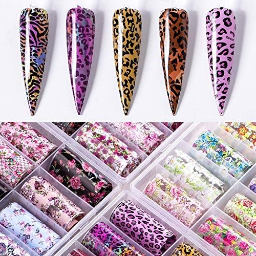 Spiral Nail Foil NSB0127 – Set de 10 Rollos Animal Print para Uñas