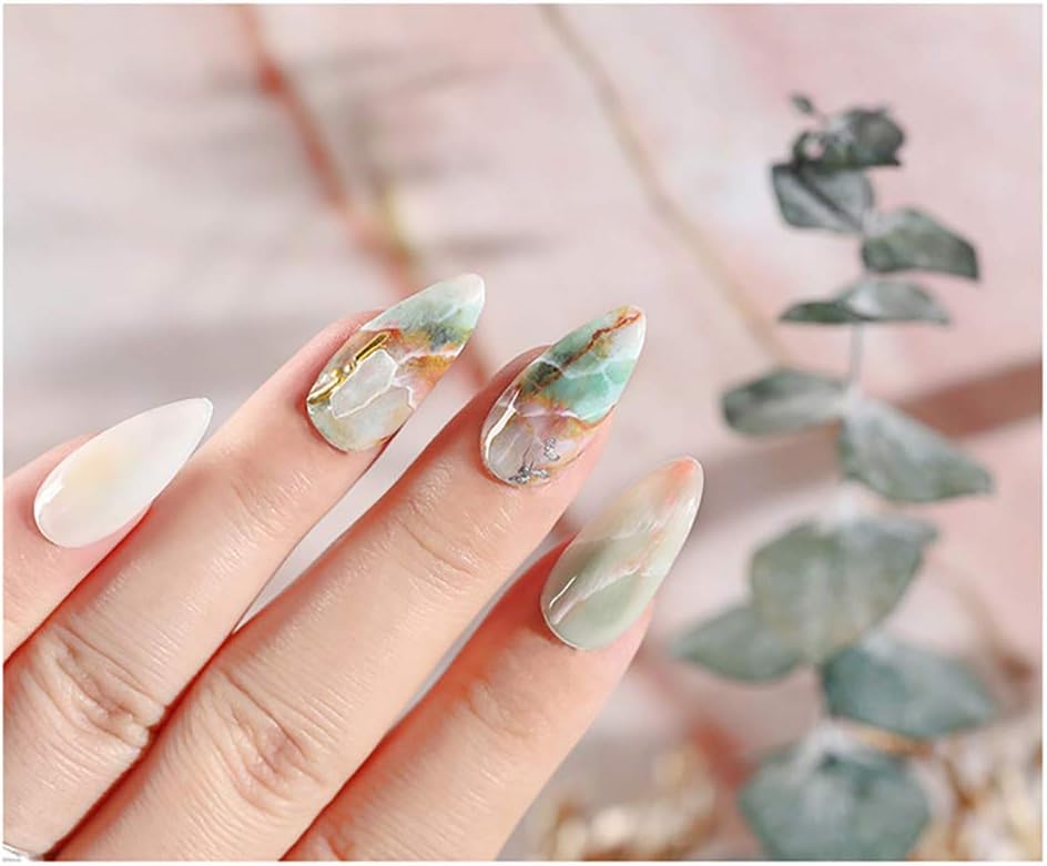Spiral Nail Foil NSB0133 – Set de 10 Rollos Mármol, Galaxia y Acuarela