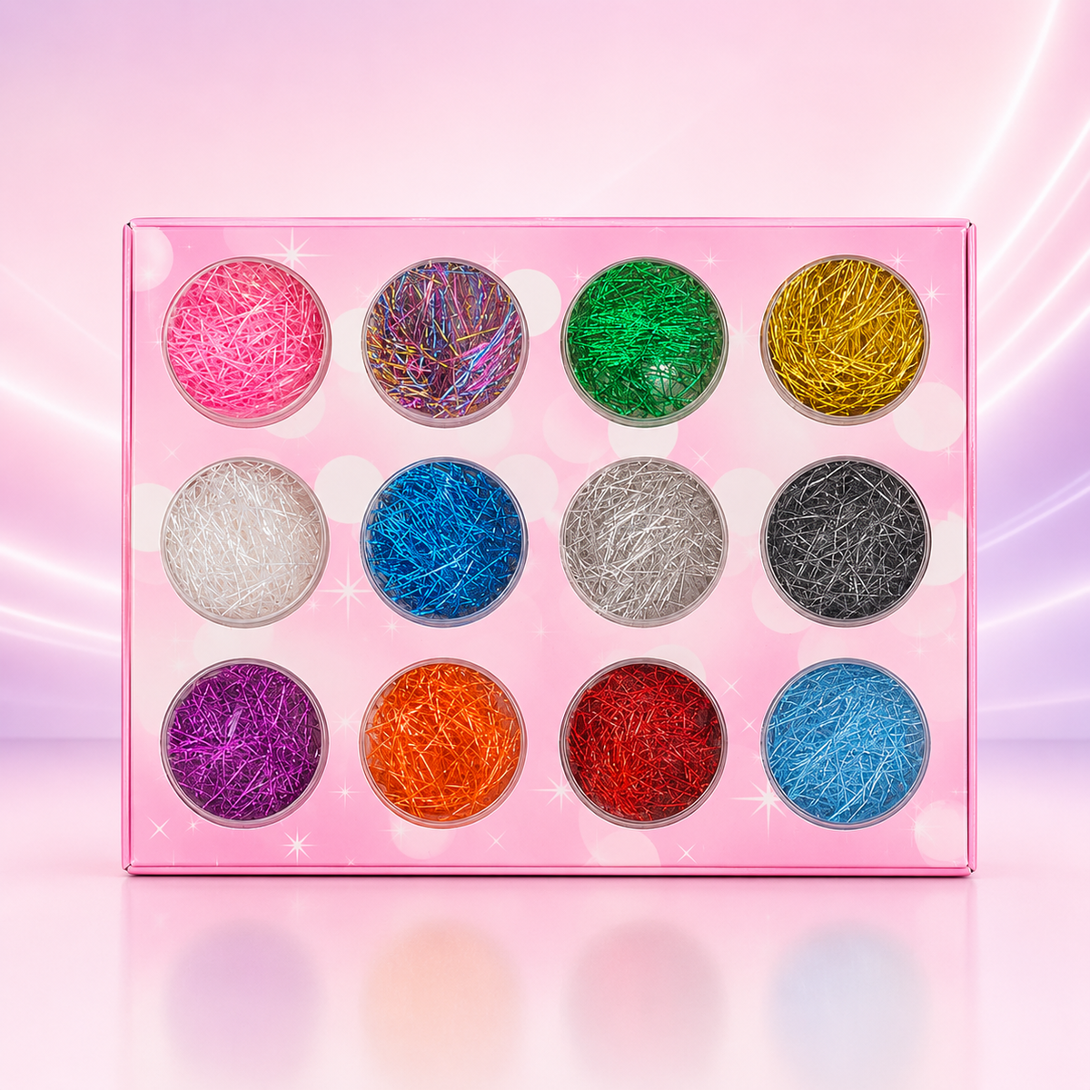 Spiral Pelo de Ángel Nail 3D Art Kit 12 Piezas NSB0156