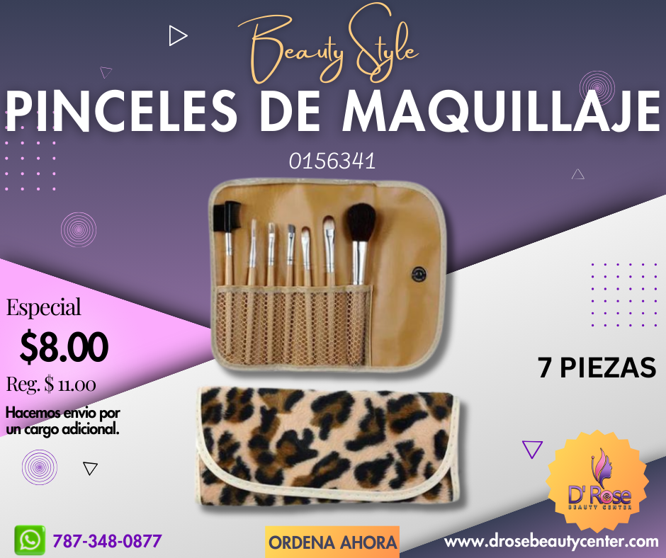 Beauty Style Kit de Pinceles o Brocha de Maquillaje 0156341