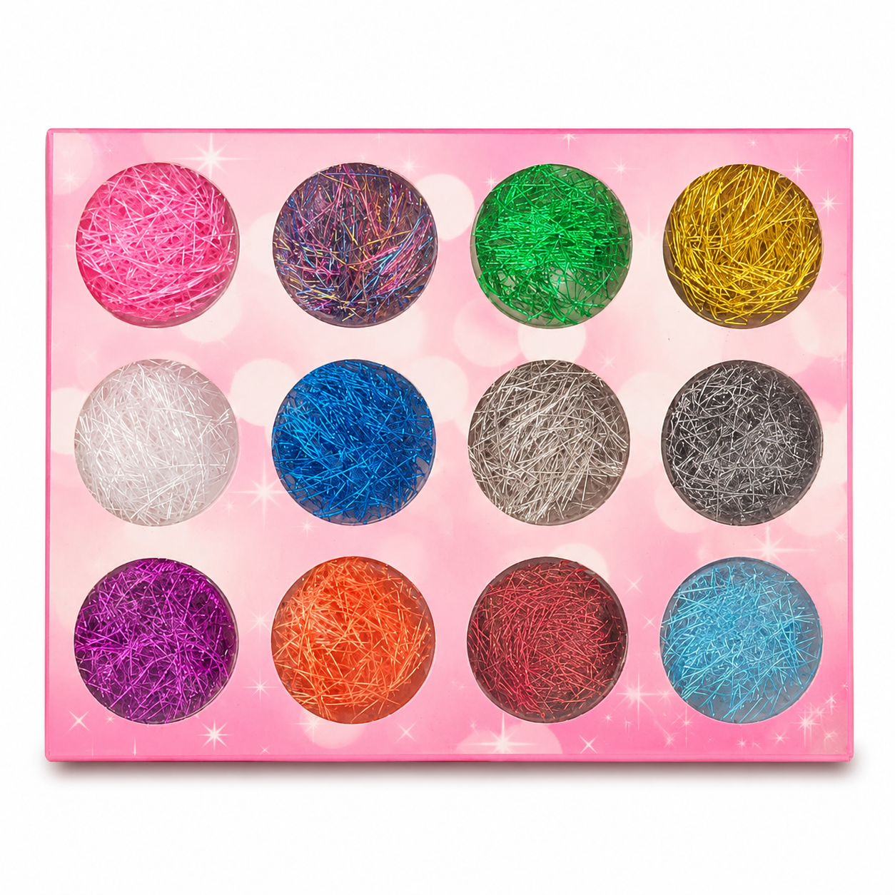 Spiral Glitter Holográfico para Uñas 12 Colores NSB0156