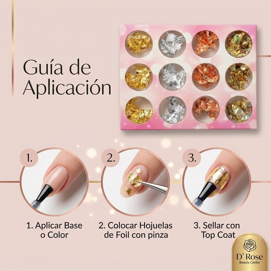 Kit de Bisutería para Uñas Spiral NSB0159, 12 Recipientes