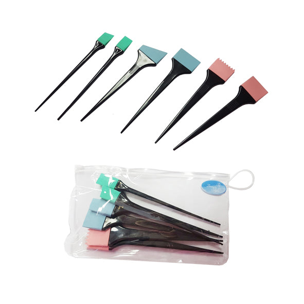 Beauty Style Set de Brochas de Silicone Para Aplicar Tinte 0186642