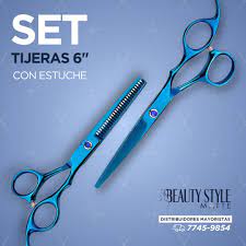 Beauty Style Set 3pc de Tijeras de Recortar de Titanium 6" 0317018