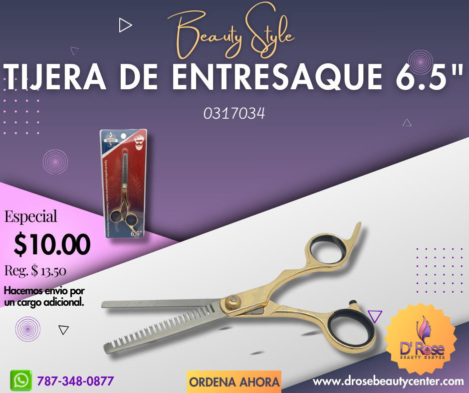 Beauty Style Tijera de Entresaque de Barbero 6.5" 0317034