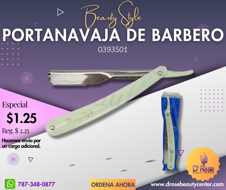 Beauty Style Porta navaja de Barbero Color Blanco 0393501