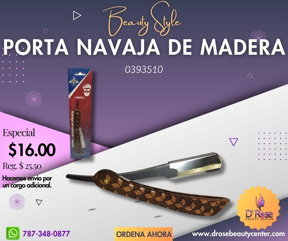 Beauty Style Porta Navaja de Afeitar de Barbero 0393510