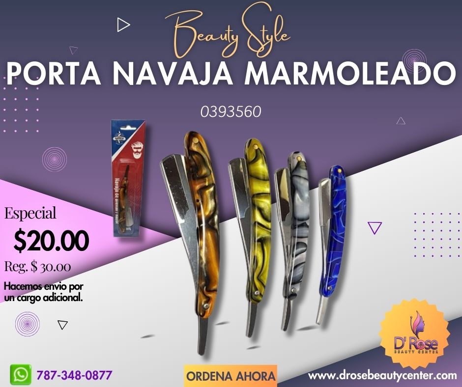 Beauty Style Porta Navaja de Afeitar de Barbero 0393560