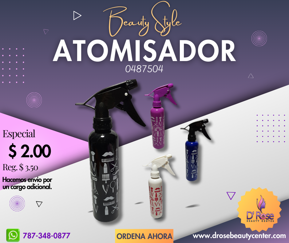 Beauty Style Atomizador o Botella de Spray para Agua 10oz 0487504
