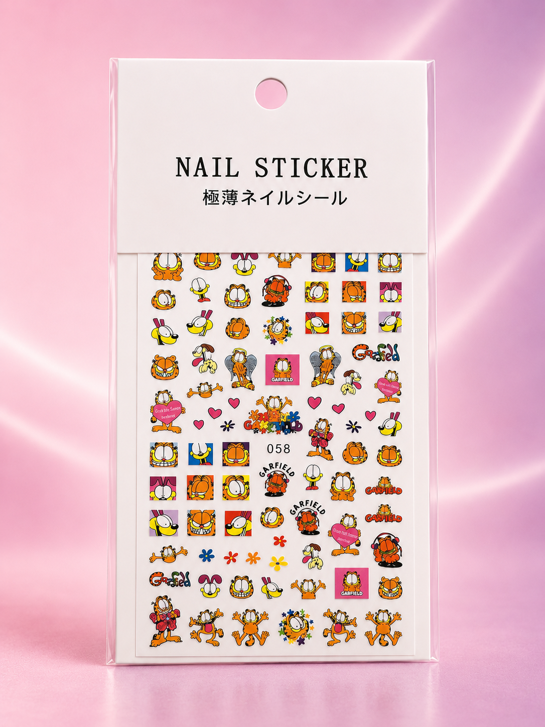 Nail Stickers 3D para Uñas Garfield 058