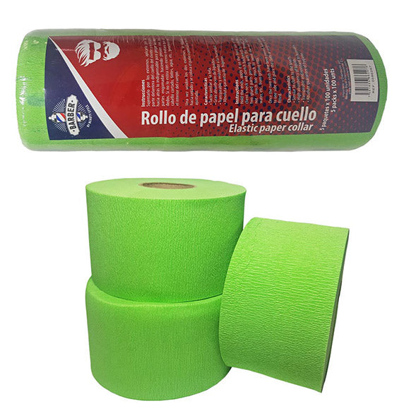 Beauty Style Rollo de Papel de Cuello Color Verde 0586297