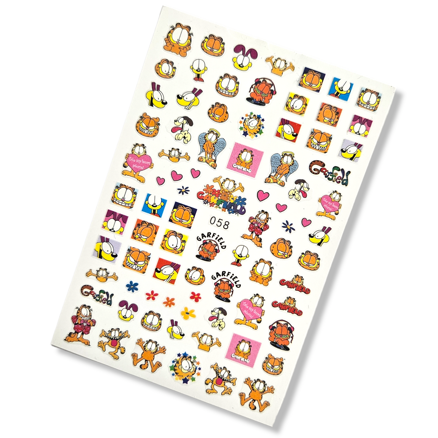 Nail Stickers 3D para Uñas Garfield 058