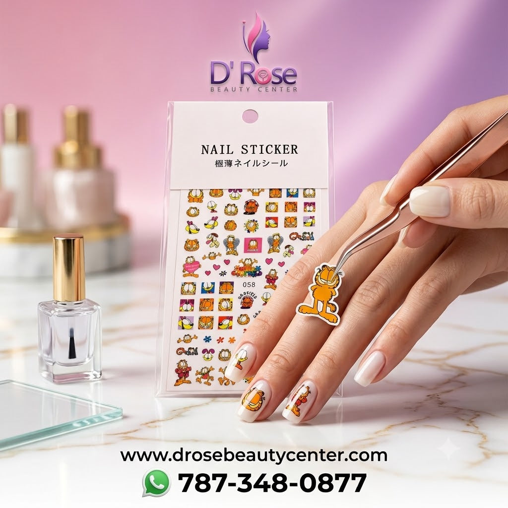 Nail Stickers 3D para Uñas Garfield 058
