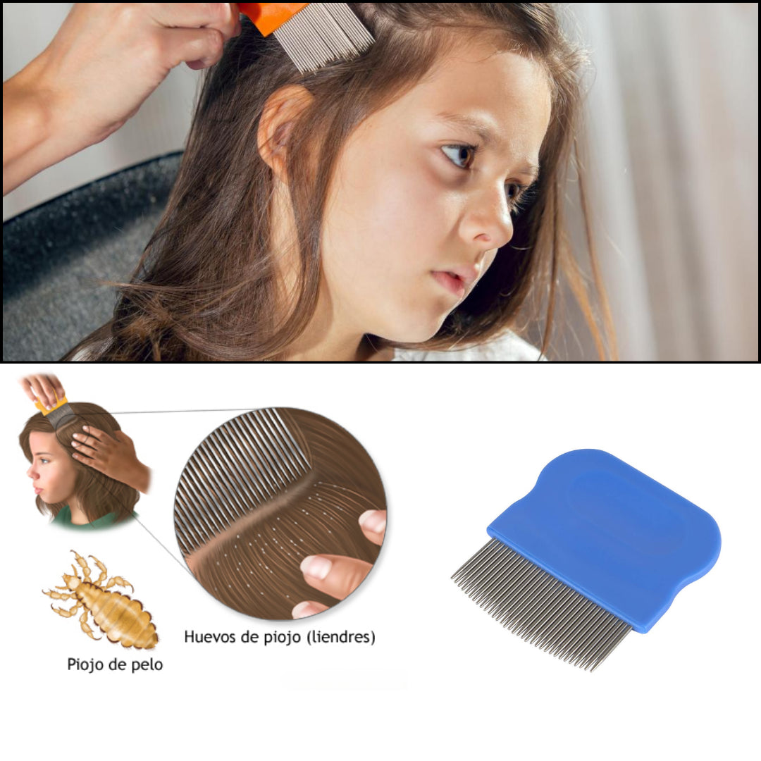 Beauty Style Peinilla Para liendres o piojos en metal 0618502