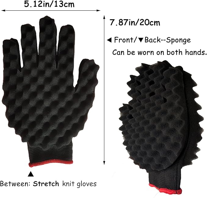 Beauty Style Guante Esponja Wavy & Twist & Short Twist 0619004