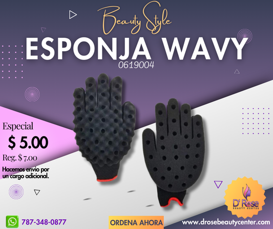 Beauty Style Guante Esponja Wavy & Twist & Short Twist 0619004