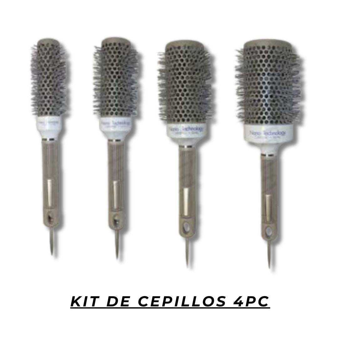 Beauty Style Cepillo Profesional Ceramica e Iones Kit 4pc 0652501-4KS