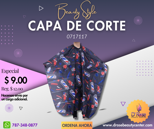 Beauty Style Capa de Corte Con Diseños 0717117