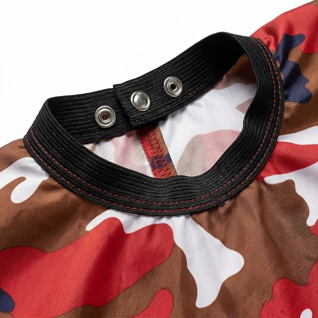 Beauty Style Capa de Corte Camuflaje Rojo – 0717135