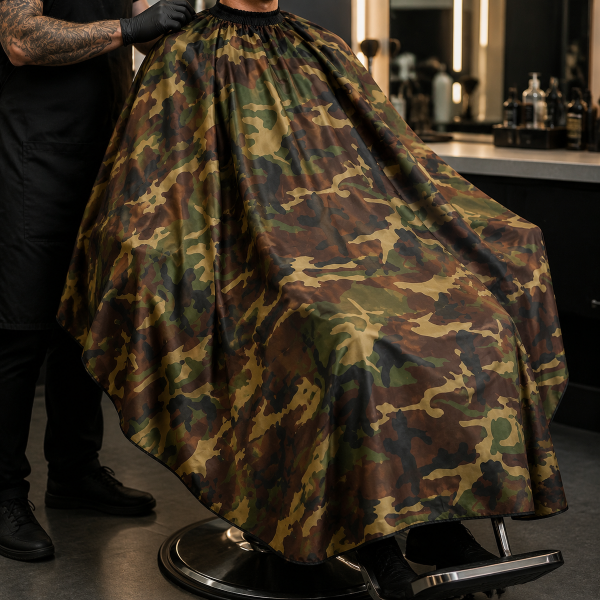 Beauty Style Capa de Corte Profesional Camuflaje 0717136