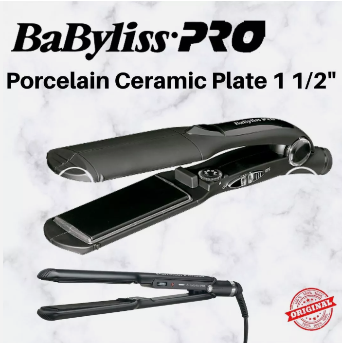 BABYLISSPRO PLANCHA PORCELANA Y CERAMICA 1½ 420°F 074108055835