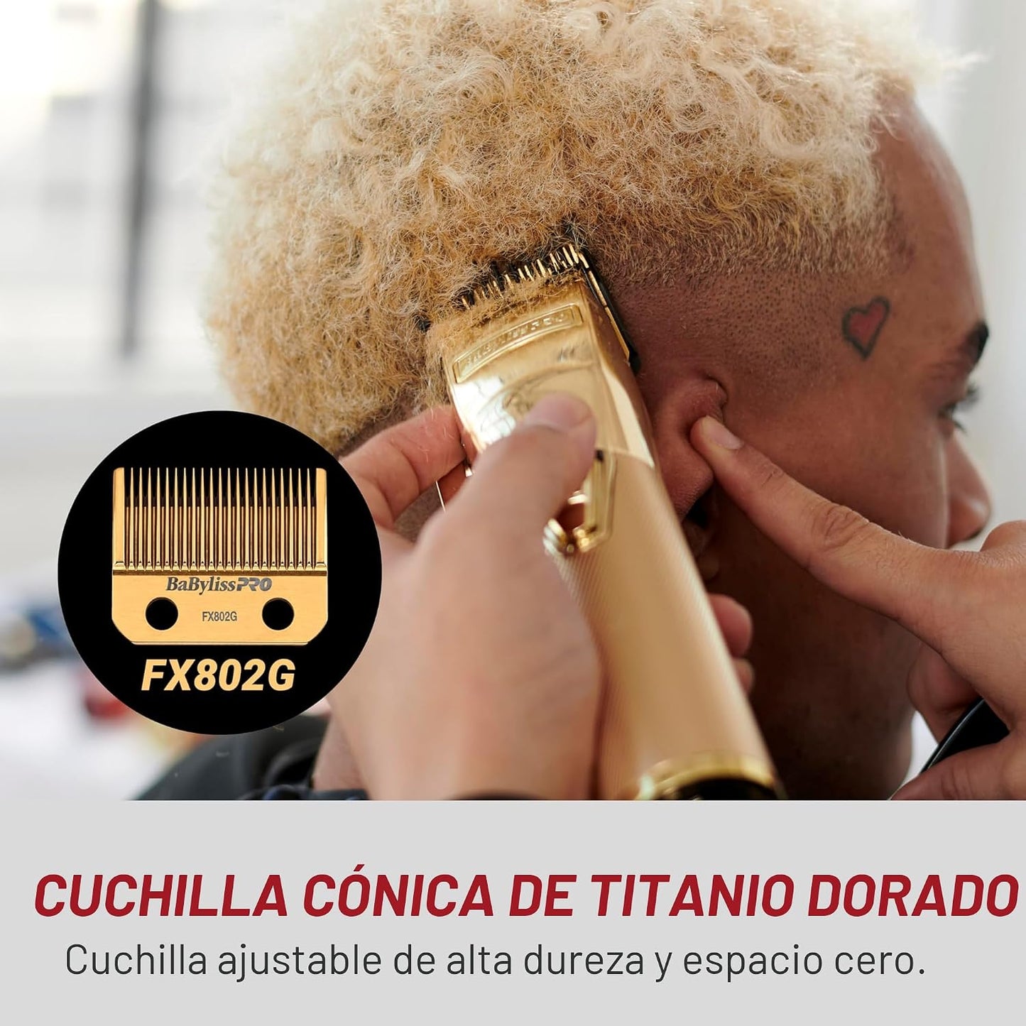 BaBylissPRO GoldFX FX870G Metal Lithium Clipper Gold