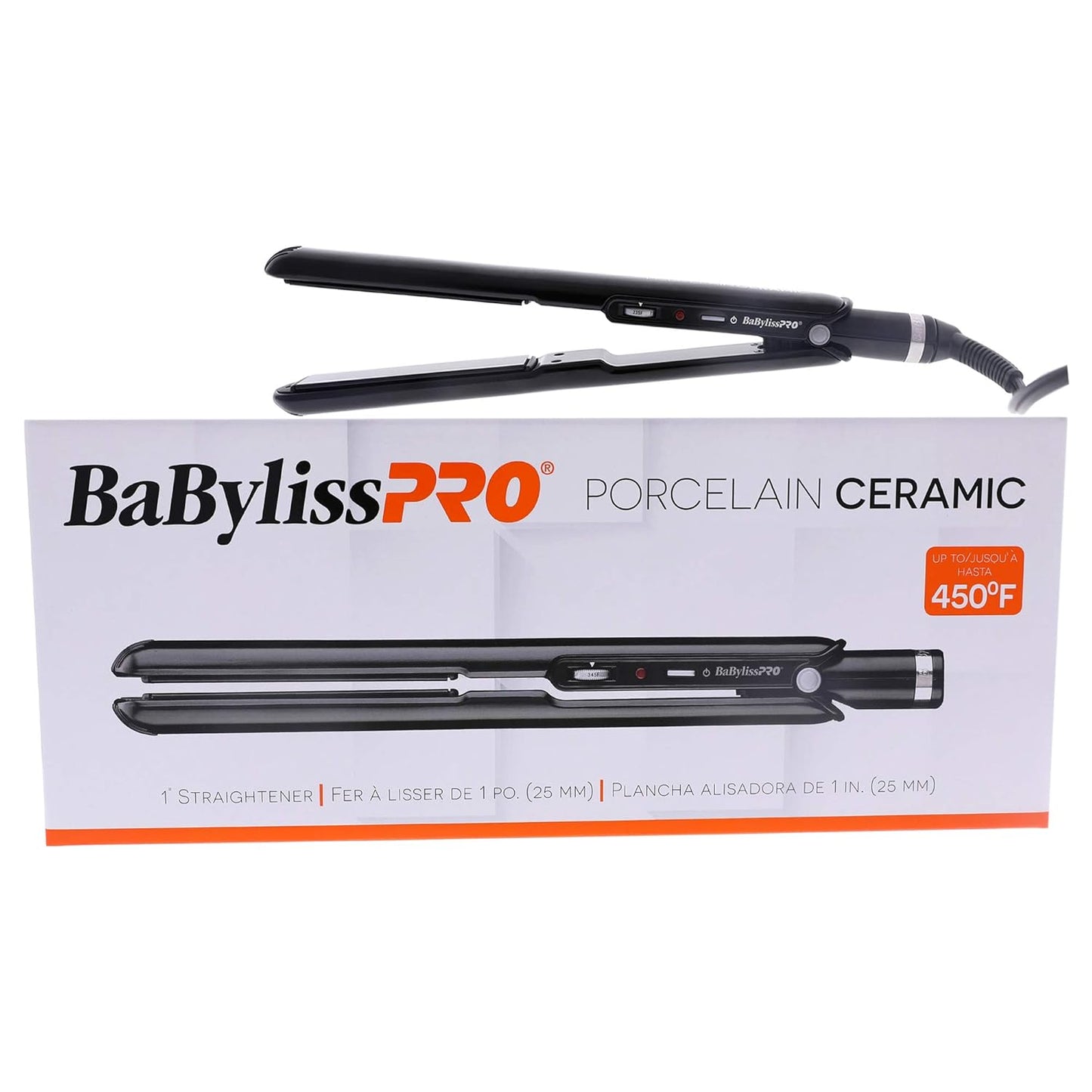 🔥 BabylissPRO Plancha 1” Cerámica y Porcelana 450°F – Alisado profesional instantáneo 🔥