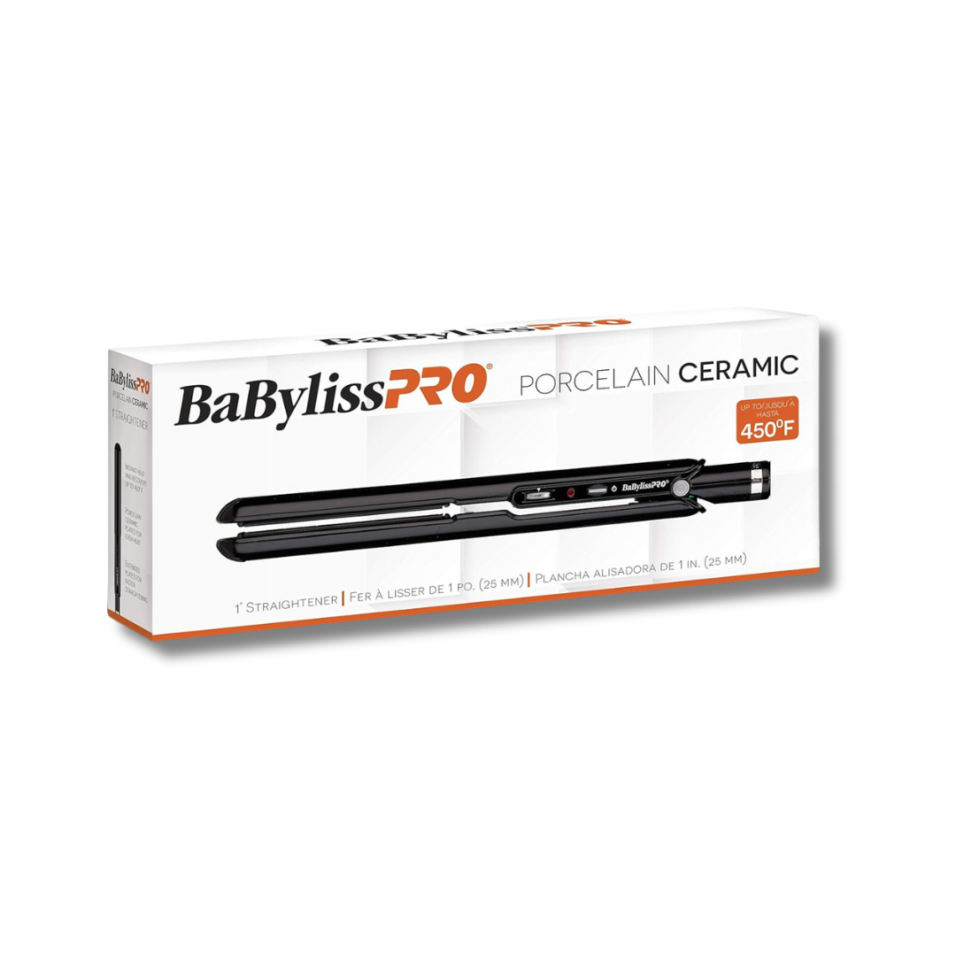 🔥 BabylissPRO Plancha 1” Cerámica y Porcelana 450°F – Alisado profesional instantáneo 🔥