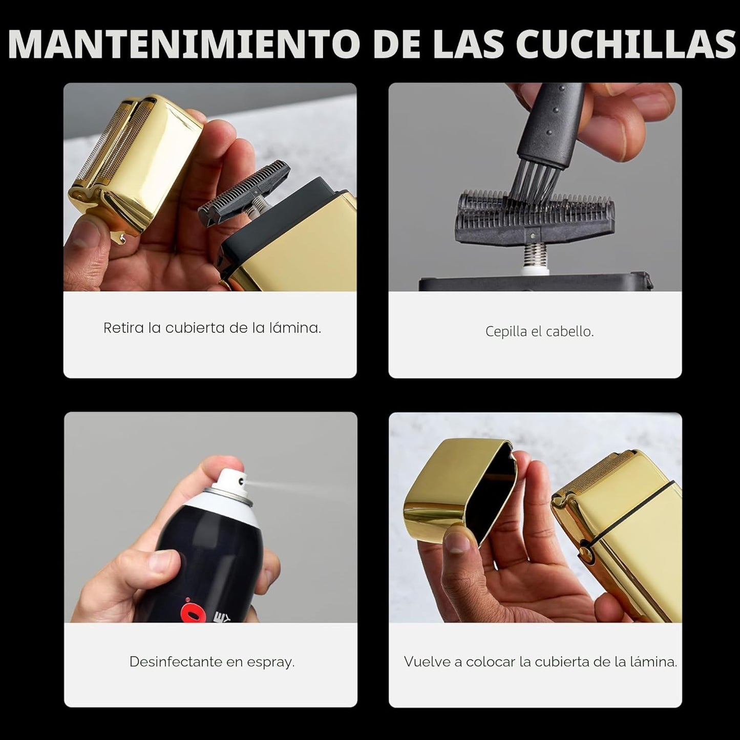 BaBylissPRO FOILFX02 Black – Afeitadora Profesional Double Foil Metal Shaver