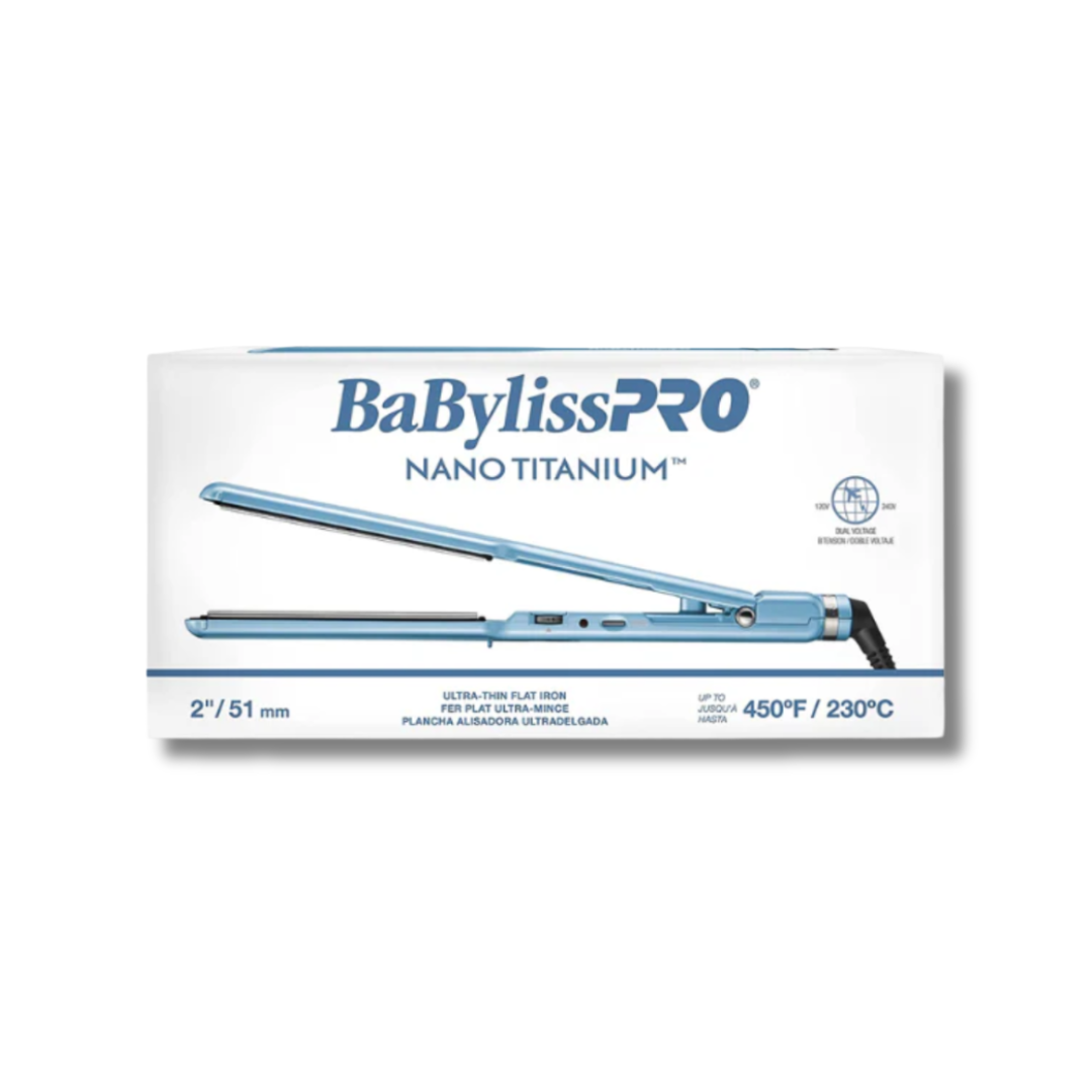 🔥 BABYLISSPRO PLANCHA NANO TITANIUM 2” 450°F – MODELO BNT4074TUC 🔥