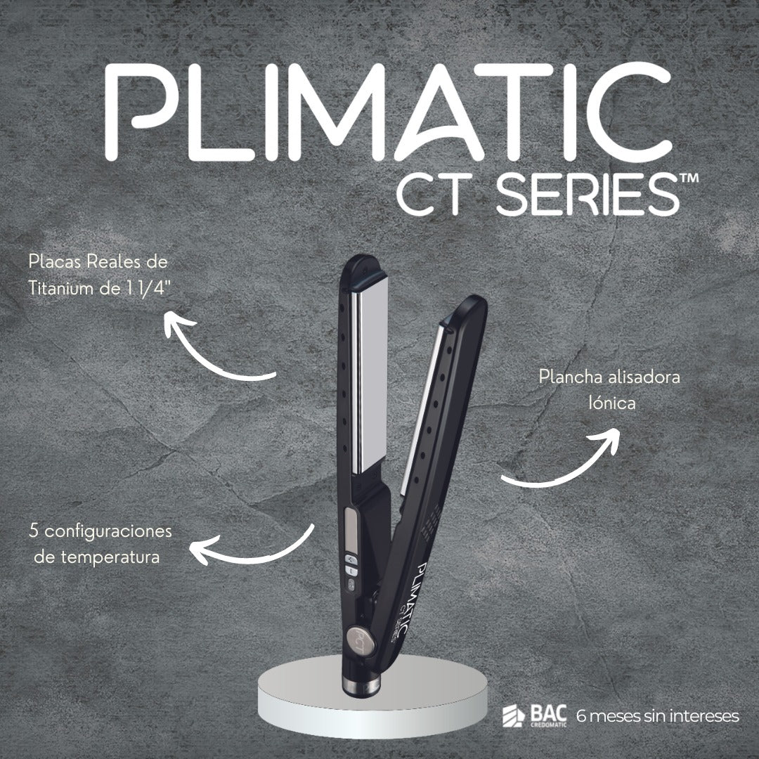 🔥 BABYLISSPRO PLANCHA PLIMATIC CT SERIES 1¼” – ¡Alisa con estilo profesional! 🔥