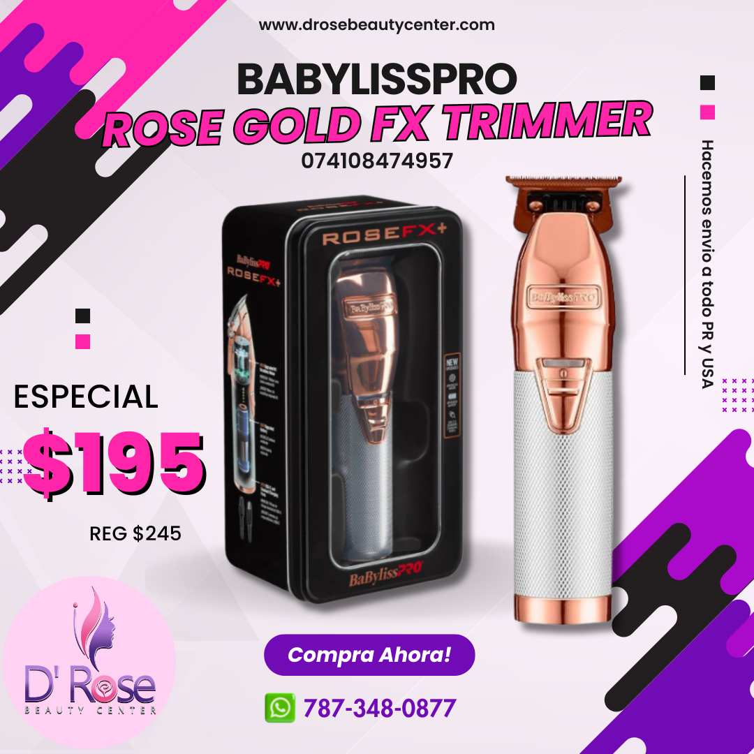 BABYLISSPRO ROSE GOLD FX TRIMMER 074108474957