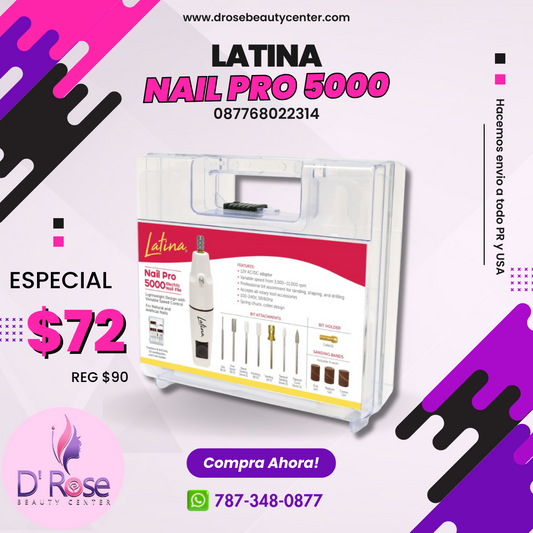 LATINA NAIL PRO 5000 MAQUINA DE UÑAS 087768022314