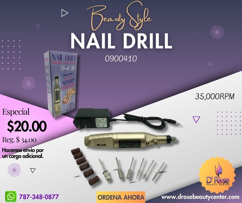 Beauty Style Nail Drill Maquina de Pulir Uñas 0900410