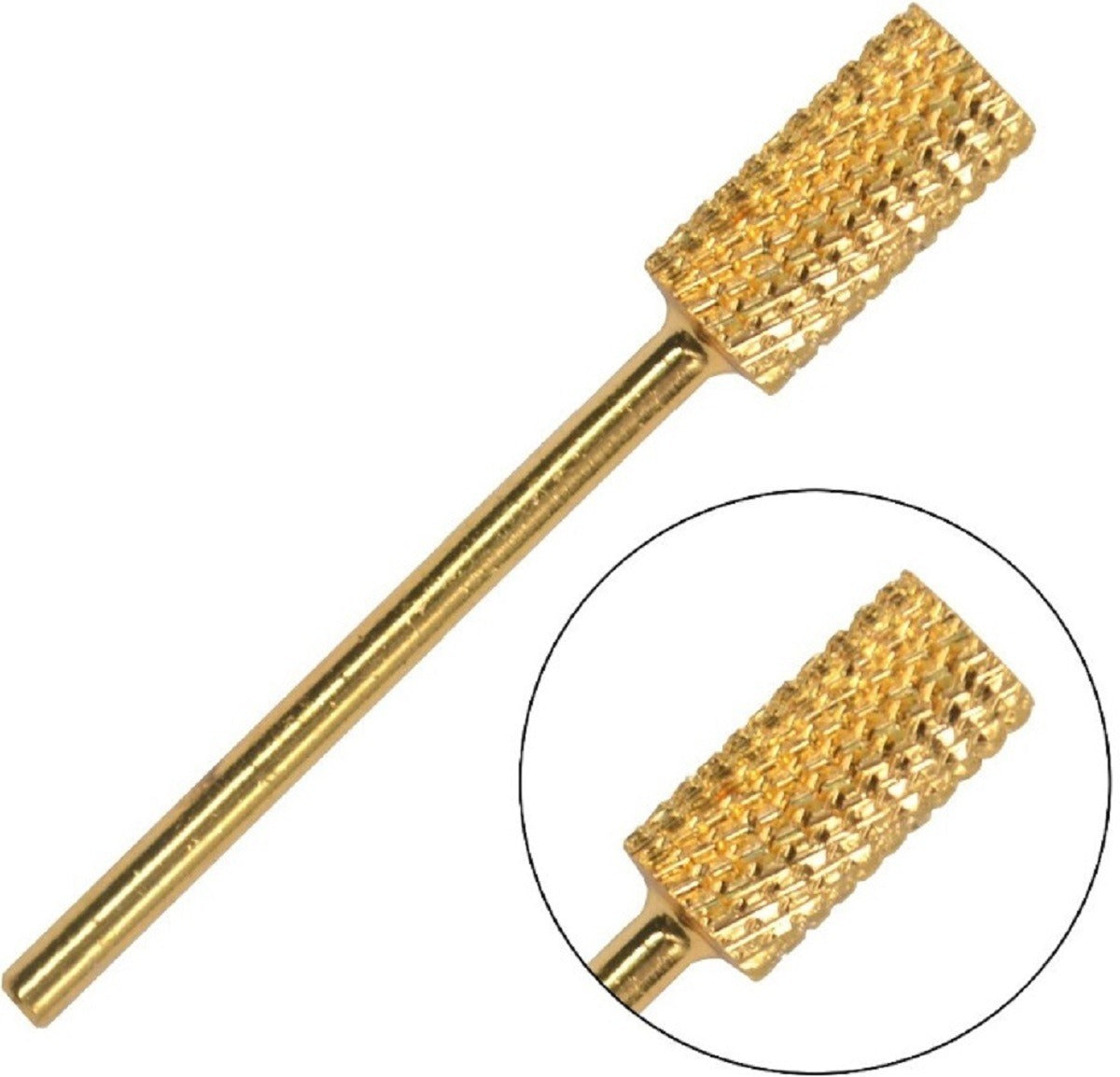 Beauty Style Punta de Maquina de Pulir Uñas de Color Oro 0900442