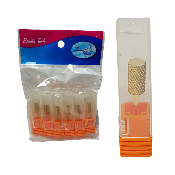 Beauty Style Punta de Maquina de Pulir Uñas de Color Oro 0900442