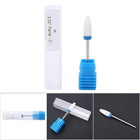 Beauty Style Punta de Maquina de Pulir Uñas de Ceramica Punta Plana M 0900457