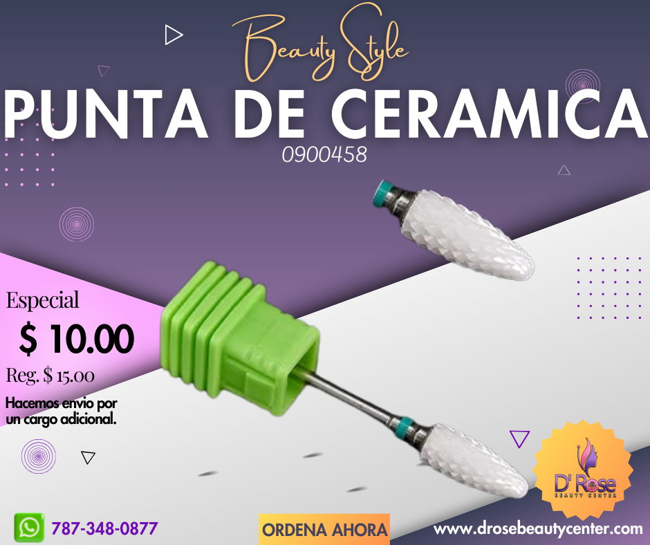 Beauty Style Punta de Maquina de Pulir Uñas de Ceramica 0900458