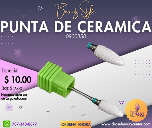 Beauty Style Punta de Maquina de Pulir Uñas de Ceramica 0900458