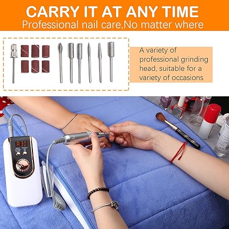 Beauty Style Grinding Machine – Máquina de Uñas Recargable 30,000 RPM (0900468)