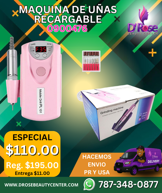 Beauty Style Grinding Machine Recargable – Máquina de Pulir Uñas 0900476