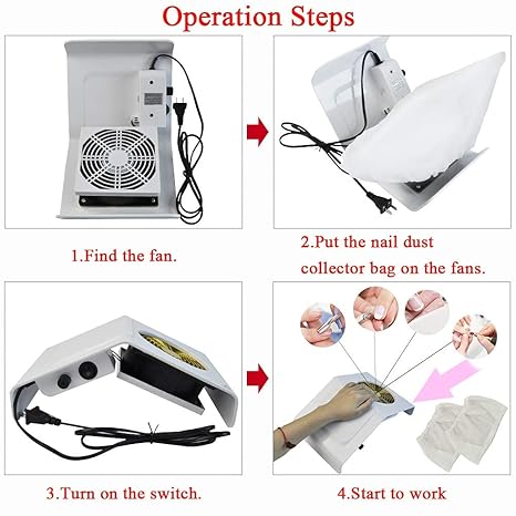 ✨ EXTRACTOR ELÉCTRICO PARA MESA DE UÑAS – MODELO 0900480
