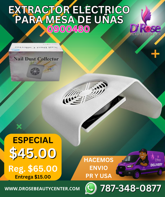 ✨ EXTRACTOR ELÉCTRICO PARA MESA DE UÑAS – MODELO 0900480