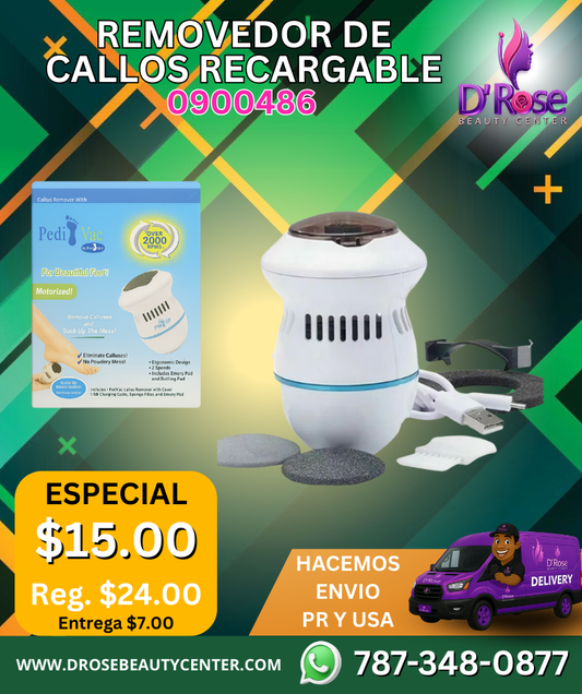 Beauty Style Máquina Removedora de Callos Recargable – Modelo 0900486