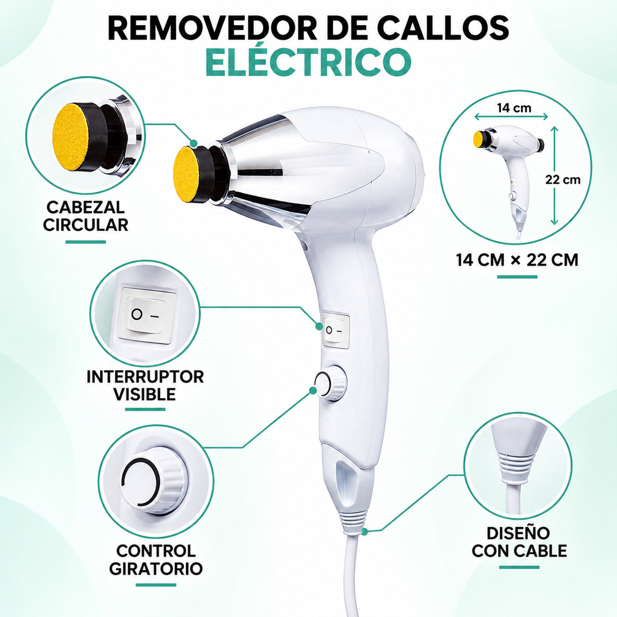 Beauty Style Removedor de Callos Eléctrico 0900488
